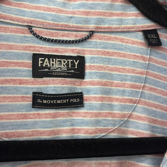 Faherty - the movement polo Multicolor Striped Polo Shirt - men’s XXL - Picture 2 of 6